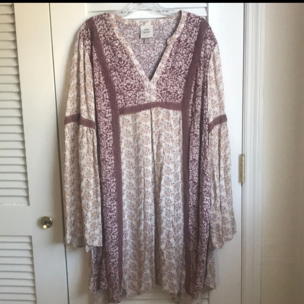 Bohemian baby doll dress